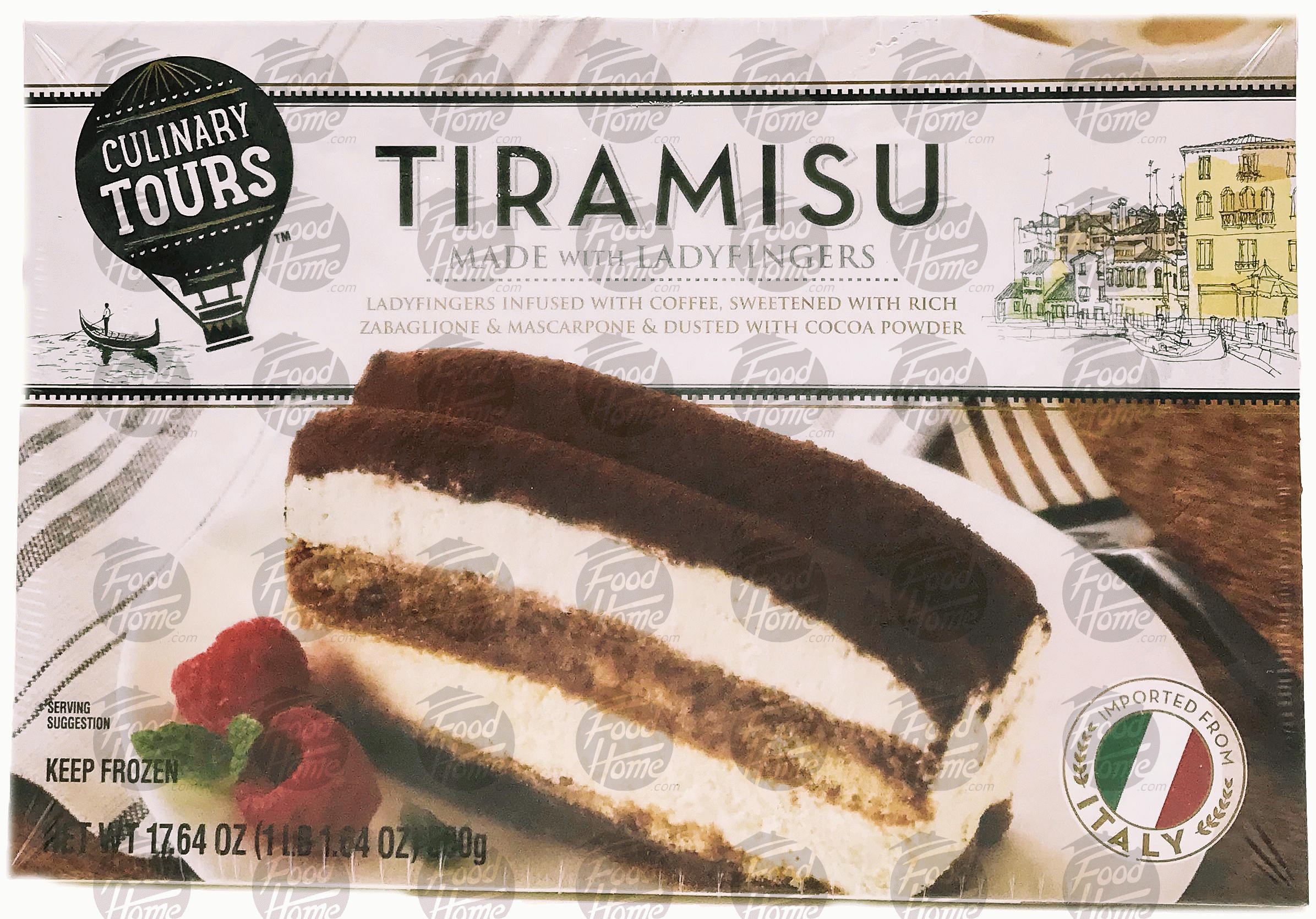 Culinary Tours  tiramisu made with lady fingers, frozen, box Full-Size Picture